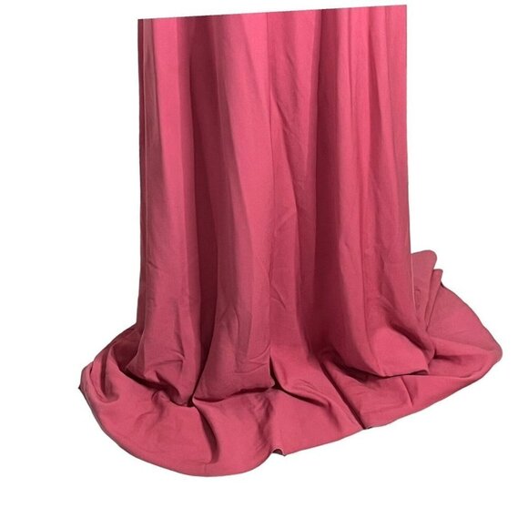 Anthropologie Jill Jill Stuart Iva Maxi Dress Pink Crepe Gown Women’s Size 14 - Picture 4 of 14
